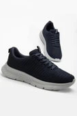 Erkek Günlük Spor Ayakkabı Lacivert Bağlı Tekstil Faylon Taban thumbnail 1