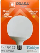 (5 Adet) 20W (120W) 3000K (Sarı Işık) E27 Duylu (Kalın Duy) Glop Led Ampul - 2