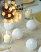 Brokoli Home Koton Top Dizeleri Ramazan Bayramı Işığı Süsü Günışığı Led Işık 1,5 Metre 10 Toplu Pilli Gün Işığı Rengi Led Büyük Toplu - 4