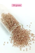 Kesme Cam Boncuk 2mm - 20 Gram - Açık Kahverengi -BNC331 thumbnail 1