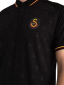 Galatasaray Orijinal Lisanslı Match Day Siyah Polo Yaka T-Shirt - 4