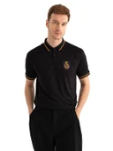 Galatasaray Orijinal Lisanslı Match Day Siyah Polo Yaka T-Shirt - 5