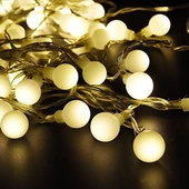 Brokoli Home 3m 20 Led Beyaz Top Gün ışığı Pilli Aç/Kapa Modlu Gün Işığı Dekoratif - 3