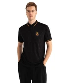 Galatasaray Orijinal Lisanslı Match Day Siyah Polo Yaka T-Shirt - 7
