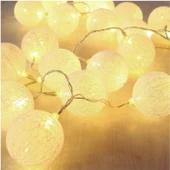 Brokoli Home Koton Top Dizeleri Ramazan Bayramı Işığı Süsü Günışığı Led Işık 2 Metre 10 Toplu Pilli Gün Işığı Rengi Led Büyük Toplu - 1