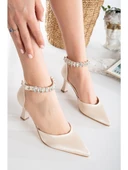 Seribo Bilek Taş Detaylı Arkası Açık Stiletto Kadın Topuklu Ayakkabı thumbnail 23