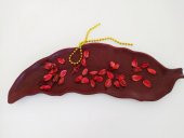 Modern Dekoratif Otantik Yaprak Mumluk Biblo Masaüstü Süsü - 1