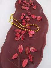 Modern Dekoratif Otantik Yaprak Mumluk Biblo Masaüstü Süsü - 3