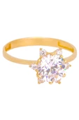 Cigold Tektaş Yüzük 14 Ayar Altın 2.04 Gr OA-K21401029102 - 4