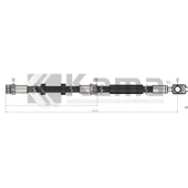 6R0611701A-6R0611701F FREN HORTUMU ÖN VW POLO / SEAT IBIZA / SKODA FABIA / AUDI A1 10- İTHAL - 1