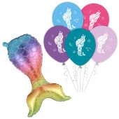 Deniz Kızı Temalı Balon Set 11'li thumbnail 1
