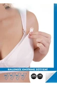 Kapbirtane Kadın Penye Balensiz Emzirme Likralı Sütyen 2013 - 2 Adet  Beyaz 95B - 5