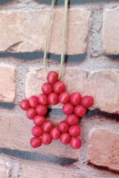 Dekoratif Handmade Ahşap Yıldız - 3