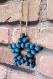 Dekoratif Handmade Ahşap Yıldız - 4