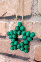 Dekoratif Handmade Ahşap Yıldız - 12