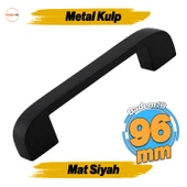 Zehra Kulp 96 mm Siyah Metal Mutfak Mobilya Çekmece Mutfak Dolap Dolabı Kulpları Kapak Kulbu 9.6 cm - 1