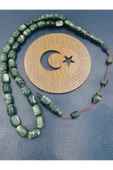 Katalin Yeşil Simli Halkalı İmame Özel İşçilik Sistemli Tespih - 1
