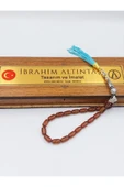 Sarı Şeffaf Bilek Boy Su Yeşili Püsküllü Ateş Kehribar Tespih - 3