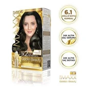 MAXX DELUXE GOLDEN BEAUTY 6 1 Küllü Koyu Kumral Set Boya 2 li Kutu - 2