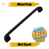 Zehra Kulp 224 mm Siyah Metal Mutfak Mobilya Çekmece Mutfak Dolap Dolabı Kulpları Kapak Kulbu 22.4 cm thumbnail 1