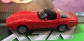 Oyuncak Metal Model Araba 1 / 36 Çek Bırak 1982 Corvette Coupe Kırmızı - 1