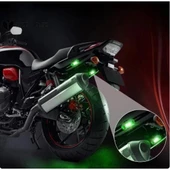 3B Trend Motosiklet Drone Bisiklet Otomotiv Şarjlı Kablosuz Mini Led Lamba Cakarlı 7 Renk Flaşlı - 5