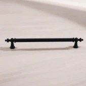 Osmanlı (192 mm - 19.2 cm) Mat Siyah Metal Mobilya Mutfak Çekmece Dolap Dolabı Kulbu Kulpu Kulpları thumbnail 3