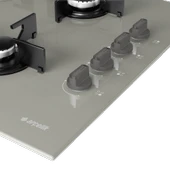Arçelik YENİ GRİ ÜÇLÜ BUHAR DESTEKLİ CAM ANKASTRE SET (AFC 330 G + OCD T 601 EG + ADE 604-G) - 9