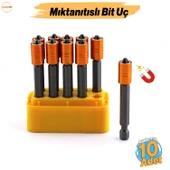10 Adet Mıknatıslı Bits Uç PZ2 65 mm Renkli Vida Tutucu Sökme Yıldız Matkap Vidalama Ucu S2 Çeliği thumbnail 1