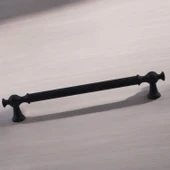 Kudret (192 mm - 19.2 cm) Mat Siyah Metal Mobilya Mutfak Çekmece Dolap Dolabı Kulbu Kulpu Kulpları thumbnail 4