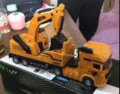 Oyuncak Koleksiyon İş makinaları Kamyon Ekskavatör 25 cm - 2