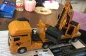 Oyuncak Koleksiyon İş makinaları Kamyon Ekskavatör 25 cm - 3