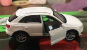 Oyuncak Model Metal Araba 1/36 Çek Bırak Beyaz Audi Q3 Jeep - 4