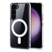 Samsung Galaxy S23 Kılıf Magsafe Özellikli Şeffaf Silikon Kapak - 1