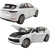 Welly Porsche Cayenne Turbo 1:24 Beyaz Model Araba thumbnail 2