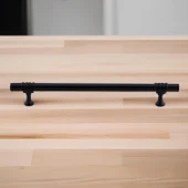 Eylül (192 mm - 19.2 cm) Siyah Metal Mobilya Mutfak Çekmece Dolap Dolabı Kapak Kulbu Kulpu Kulpları thumbnail 5