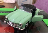 Model Metal Araba 1/36 Çek Bırak 1955 Yeşil Mercedes Benz 190sl - 1
