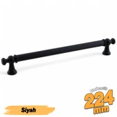 Selçuklu (224 mm - 22.4 cm) Siyah Metal Mobilya Mutfak Çekmece Dolap Dolabı Kulbu Kulpu Kulpları thumbnail 1