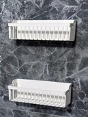 Yapışkanlı Plastik Banyo Rafı İkili Banyo Düzenleyici Duş Rafı Organizer Şampuanlık - 11