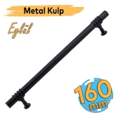 Eylül (160 mm - 16 cm) Siyah Metal Mobilya Mutfak Çekmece Dolap Dolabı Kapak Kulbu Kulpu Kulpları - 1