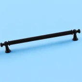 Selçuklu (224 mm - 22.4 cm) Siyah Metal Mobilya Mutfak Çekmece Dolap Dolabı Kulbu Kulpu Kulpları thumbnail 4