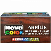 Nova Color Akrilik Boya 6Lı - 2 paket - 1