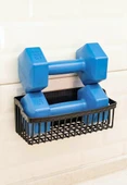 Yapışkanlı Plastik Banyo Rafı İkili Banyo Düzenleyici Duş Rafı Organizer Şampuanlık - 6