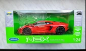 Welly Koleksiyon 1 / 18  Lamborghini Aventador Coupe  Orange Model Metal Araba - 3