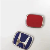 Honda FC5 FB7 FD6 Ies Makyajlı Direksiyon Logosu 5 x 4 cm MAVİ - 2