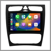 MERCEDES W203 CLK SİYAH 2002-2006 UYUMLU 2 GB RAM 32 GB HAFIZA ANDROID MULTIMEDIA TEYP thumbnail 1