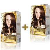 MAXX DELUXE GOLDEN BEAUTY 7 7 Koyu Karamel Set Boya 2 li Kutu - 1