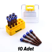 10 Adet Mıknatıslı Bits Uç PH2 65 mm Renkli Vida Tutucu Sökme Yıldız Matkap Vidalama Ucu S2 Çeliği - 5