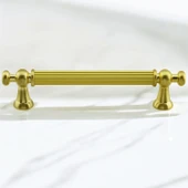 Selçuklu (160 mm - 16 cm) Gold Metal Mobilya Mutfak Çekmece Dolap Dolabı Kulbu Kulpu Kulpları thumbnail 3