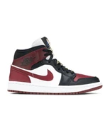 Nike Air Jordan 1 Mid SE Black Dark Beetroot (W) - 3